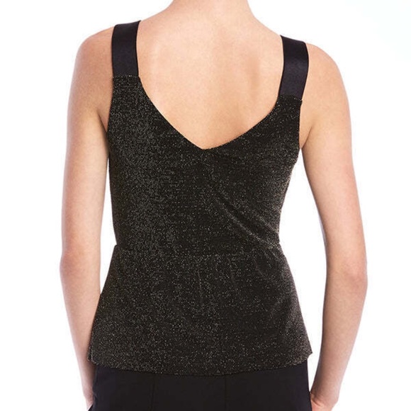 NWT BAILEY/44 Lauren Hutton Gold Sparkle Wrap Top - Picture 6 of 6